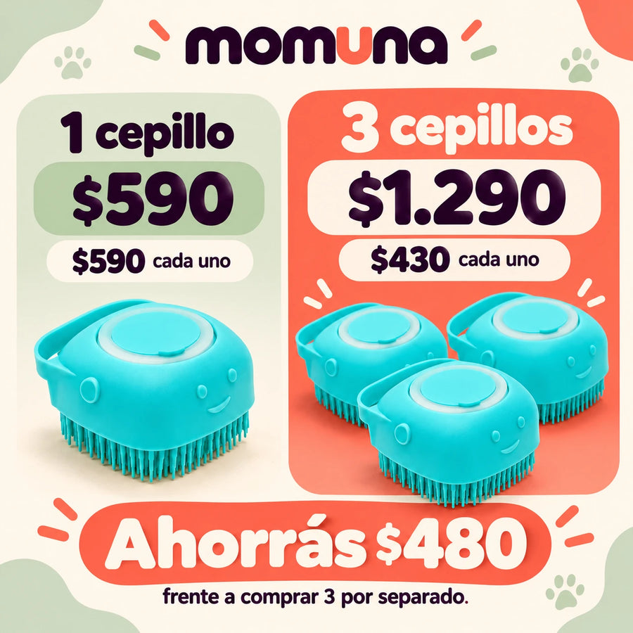 1 cepillo por $590 o 3 por $1.290: ahorrás $480