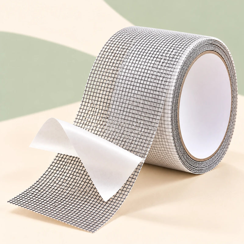 Detalle de la trama de malla y el papel protector