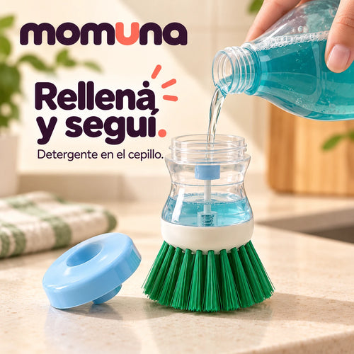 Carga de detergente en el depósito