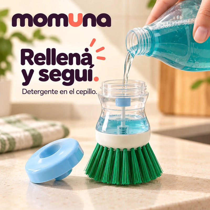 Carga de detergente en el depósito