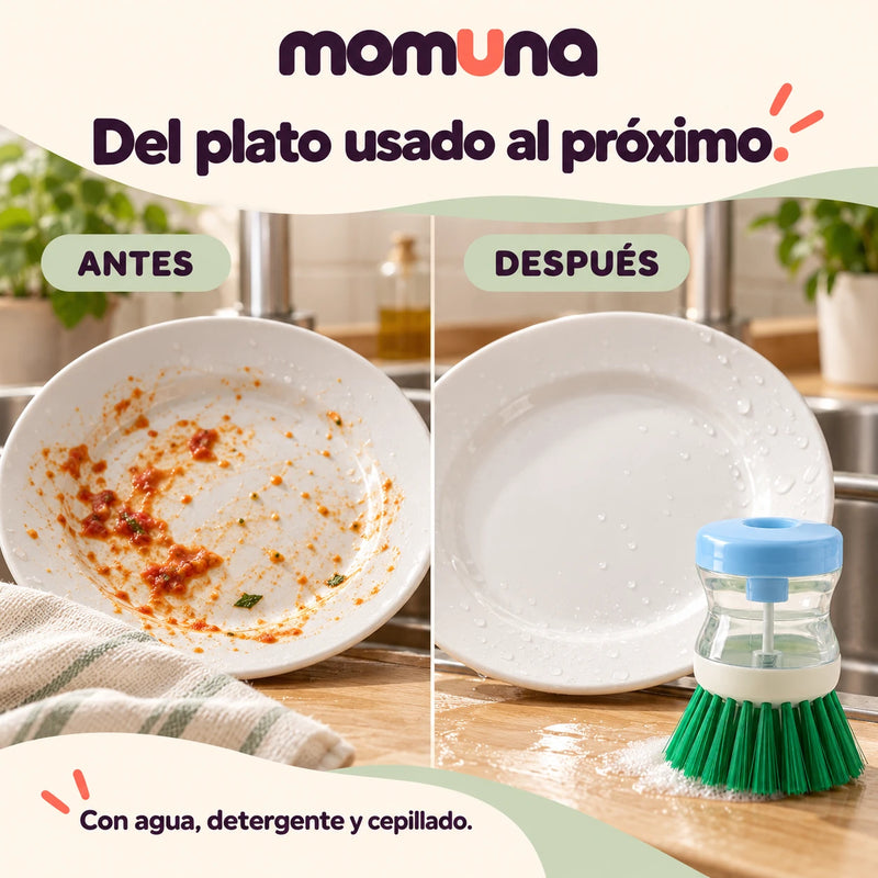 Plato usado y el mismo plato limpio (ilustrativo)